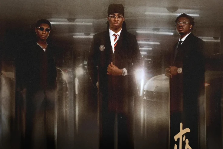FOLA, Bella Shmurda and Zlatan official cover art for it's over