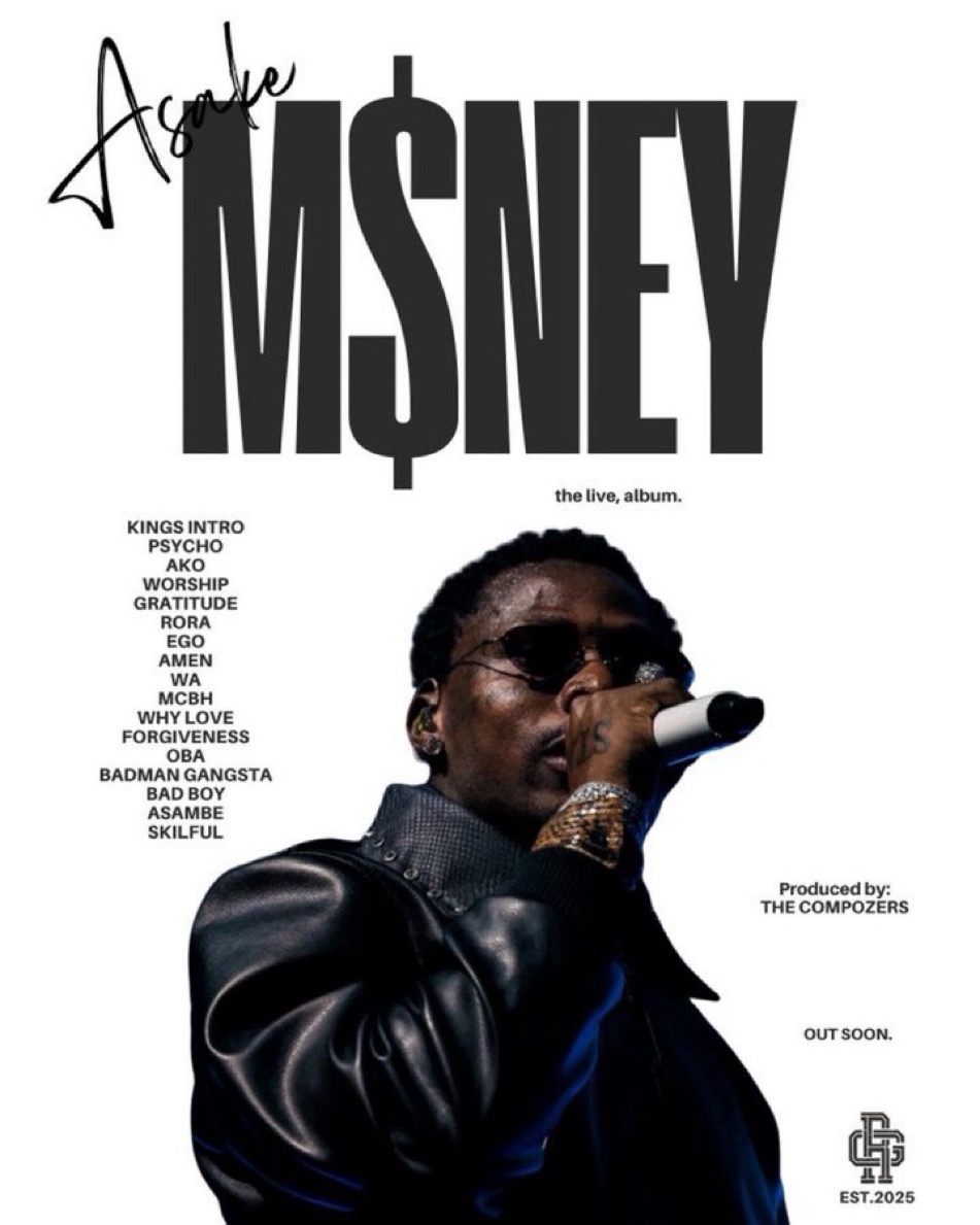 Asake x The Compozers: M$NEY The Live Album Is Coming