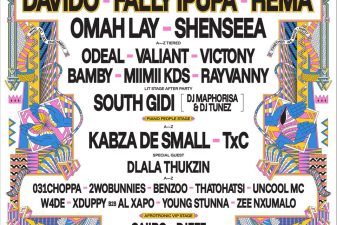 Afro Nation Portugal 2027 Phase 1 lineup poster with Davido, Fally Ipupa and Rema headlining Portimao June 9-11