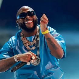 Davido performing on stage