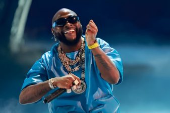 Davido performing on stage
