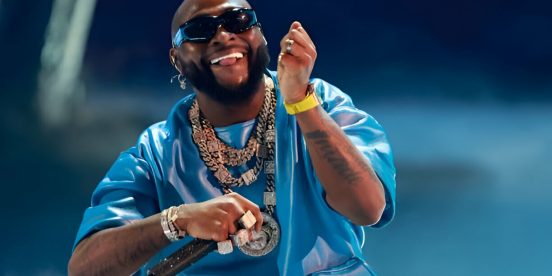 Davido performing on stage