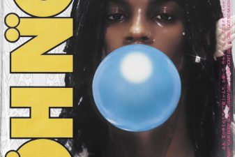 Rema Oh No single cover art with blue bubblegum bubble