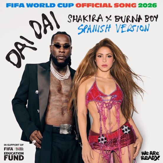 Shakira and Burna Boy Dai Dai FIFA World Cup official song promo