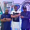 Ayo Shonaiya with Obi Asika and DJ Jimmy Jatt at the Afrobeats: The Backstory premiere