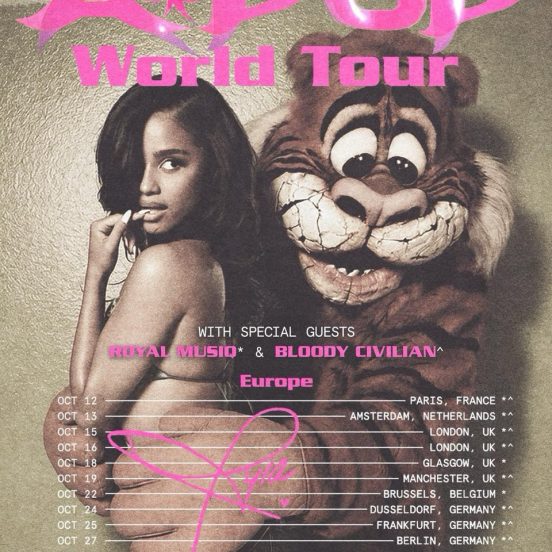 Bloody Civilian special guest on Tyla A POP World Tour UK dates