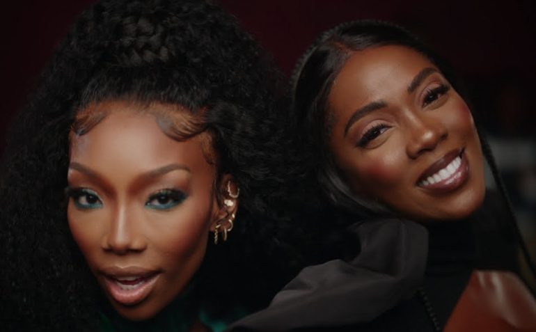 Brandy and Tiwa Savage in the Somebody's Son video