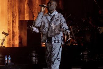 Dave performing at his first Lagos headline show at the National Theatre