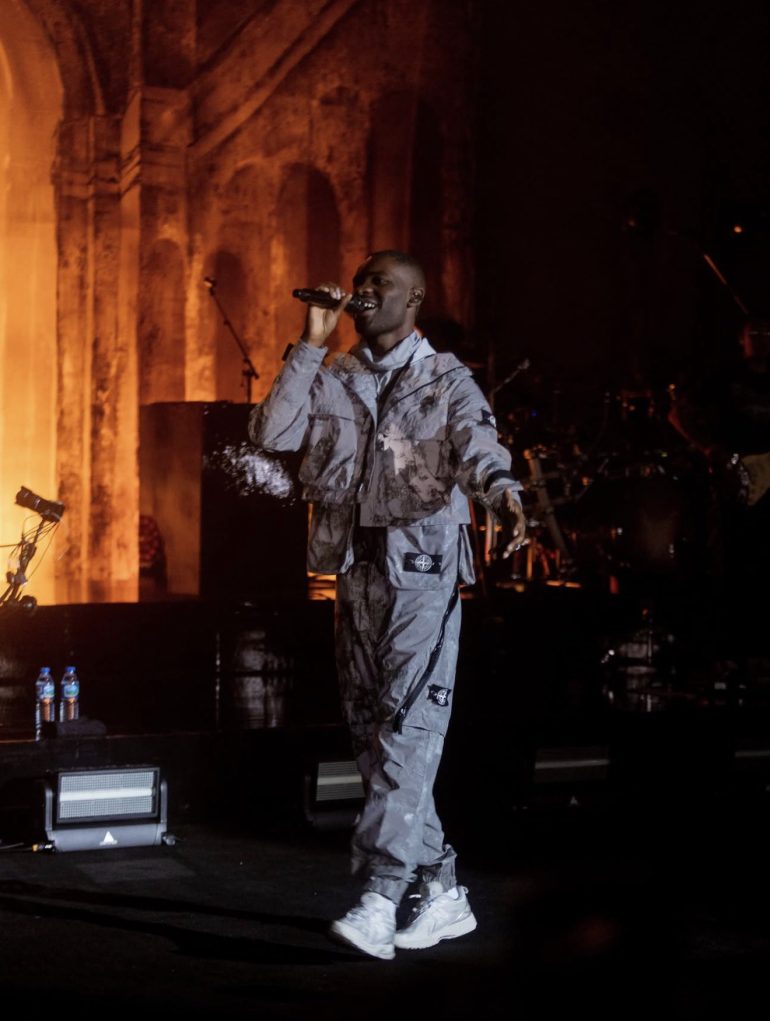 Dave performing at his first Lagos headline show at the National Theatre