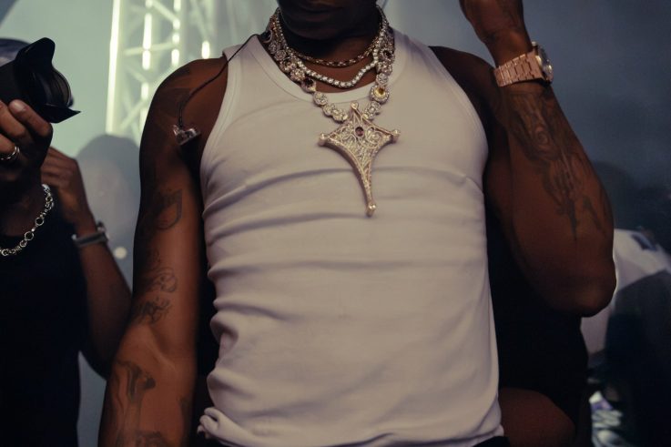 Wizkid performing at Cirque Le Soir in London