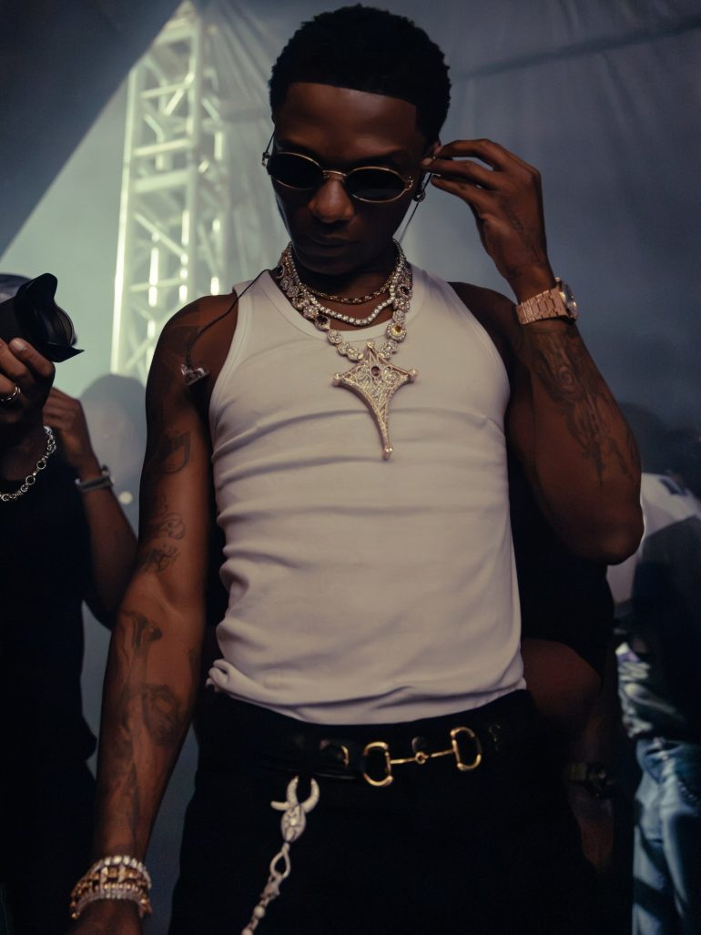 Wizkid performing at Cirque Le Soir in London