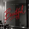 Phyno 'Beautiful' single cover: the title written in red lipstick on a bathroom mirror.