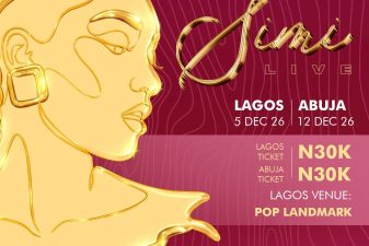 Official Simi Live poster for Lagos on December 5 and Abuja on December 12, 2026