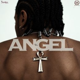 Yarden ANGEL album cover showing Yarden's bare back, braids and beaded necklace, with a silver ankh pendant under the ANGEL title